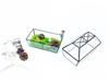 Geometric Glass Greenhouse: Preserved Flower & Moss Succulent Display for Home & Restaurant Decor