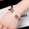 Luxury Round Bracelet For Women Frosted Women Bracelet Double Line Bracelet Jewelry