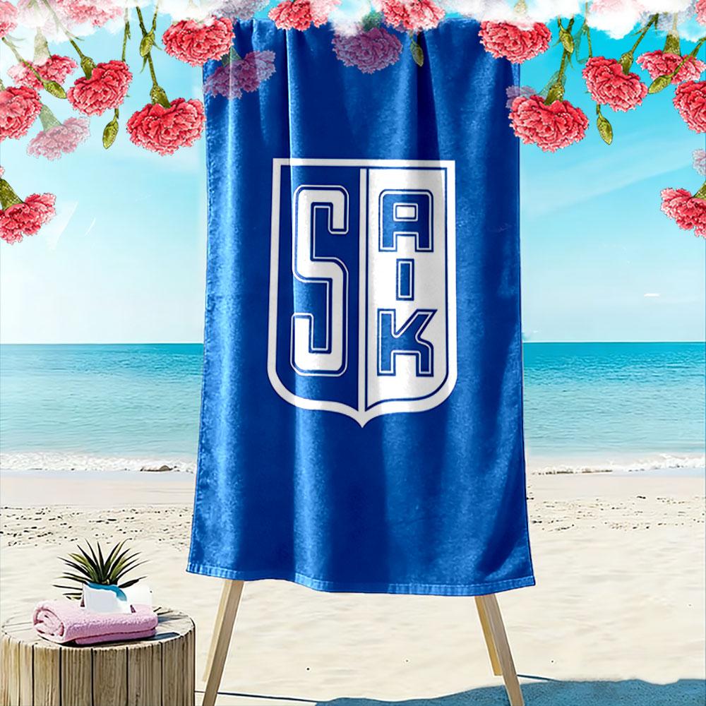 "Blue Shield SAK Design Towel" Patterned Beach Towel Quick Dry Perfect for Travel Outdoor Sports Jogging the Beach and Swimming