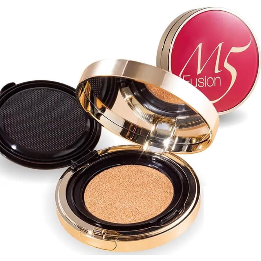 Тональный крем-кушон Japan Medical System M5fusion Face Fit Cushion Foundation 21N 14g Косметика/Косметика/M5/Тональный крем-кушон/Корея/Высокое покрытие/Высокая адгезия/Высокая