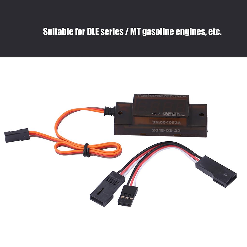 ignition tachometer, digital meter RC accessory with additional automatic detection function for petrol and gas engines