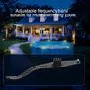 6 Pcs Solar Pool Lights Waterproof Outdoor Ground Pool Frame Lights Yard Garden Decoration Night Lights for Fence Framed Above Ground Pools