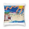 Rehoboth Beach Boardwalk Pillowcase Polyester Linen Velvet Pattern Zip Decor Bed Cushion Cover Wholesale