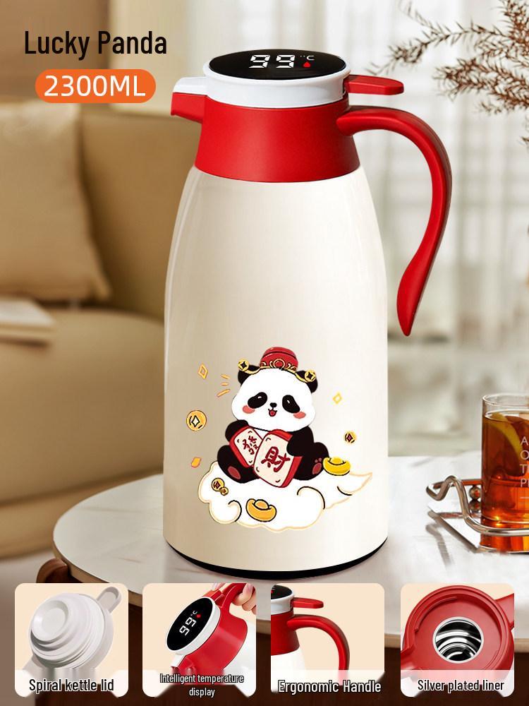 Large Capacity Insulated Thermos Flask with Glass Liner, 7-Hour Heat Preservation, Boiling Water Warming Pot, Hot Water Bottle for Home Use.