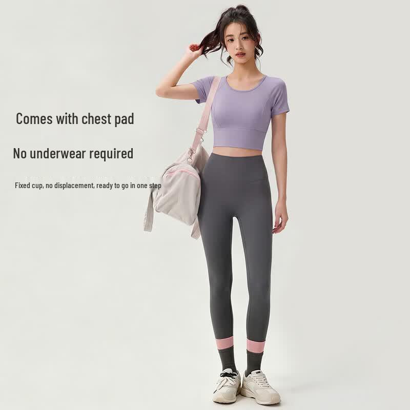 YouYou Women s Padded Mesh Back Yoga Sportswear Set XL