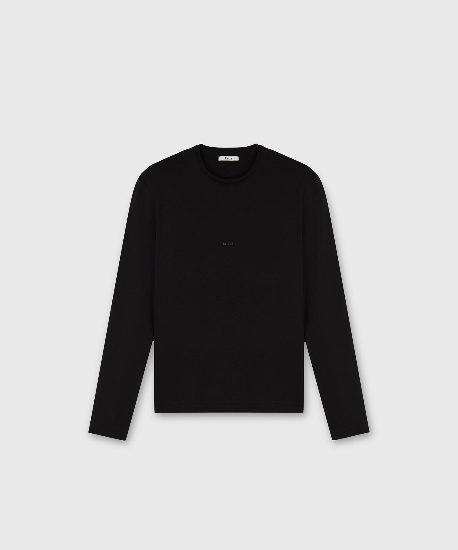 Taire Diagonal Logo Long Sleeve Top Black 1 (Women)