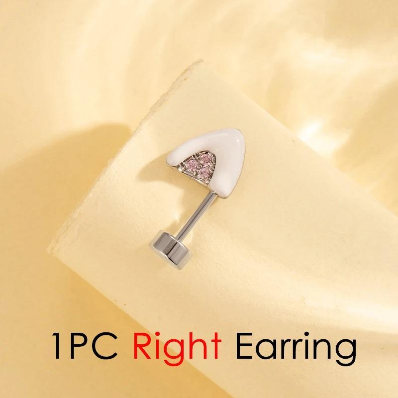 

Модный милый серьги для хряща в форме кошачьего ушка, плавающий пирсинг хеликс, титановая сталь, подвеска в виде звезды и сердца, циркон, пирсинг трагуса уха, циркон