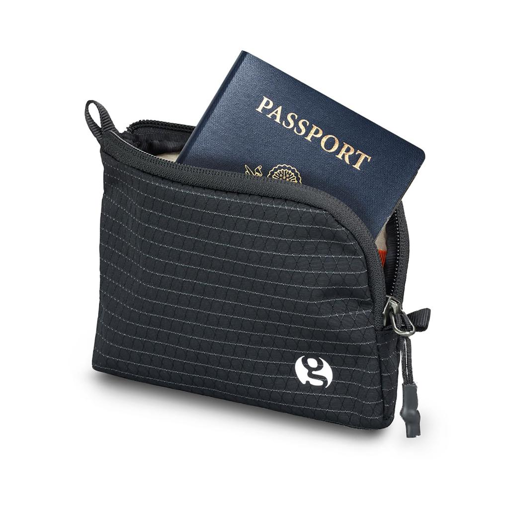 Gossamer Gear PASS PORTER BLACK Passport Travel Case with RFID Blocking for Domestic and International Travel [Gossamer Gear] Case, Liner,