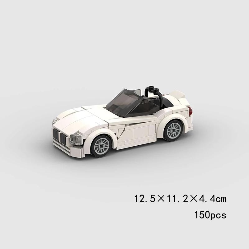 City MOC Speed Rally Sport Racing Vehicle Police Cars Classical Model Building Blocks Super Race Brick Technical Christmas Gift