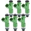 Fuel Injector, Engine Fuel Injection Nozzle No.16600-9DE0B for Nissan Maxima 2018-2021 3.5L for Nissan Murano 2020-2023 3.5L Green, 6 Pcs