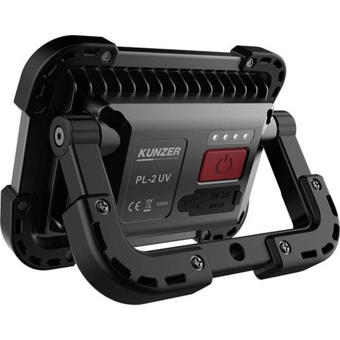 Projecteur UV - KUNZER - PL-2 - 400 lm - Rechargeable USB - Boîtier en aluminium