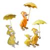 Duck Holding Umbrella Statue Garden Decoration for Home Tabletop Garden