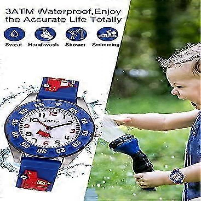 Children's Watch, Children's Wrist Watch, Boys and Girls, 30M Waterproof Analog Quartz Watch, 3D Cute Cartoon Watch, Children's Digital Watch