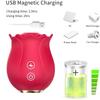 Sex Rose Shape Vagina Sucking Vibrator Intimate Good Nipple Sucker Oral Licking Clitoris Stimulation Powerful Sex Toys for Women