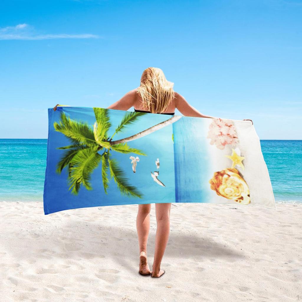 Beach Towel Bath Lightweight Swimming Microfiber Men Women Swim Pool for