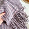 Warm Shawl Women Scarf Luxury Cashmere Winter Blanket Wraps Casual Plaid Print Pashmina Bufanda Travel Poncho Stoles Echarpe