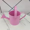 Brightly Colored Compact Watering Cans Galvanized Materials Heavy Duty Build Nonslip Grip For Terraces Plant Maintenance