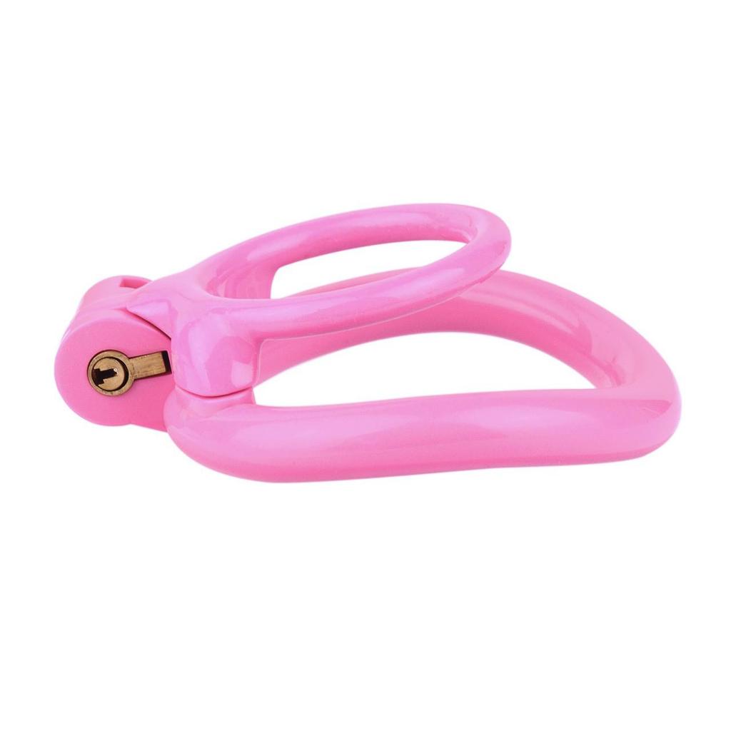 FR-215A ABS Resin Chastity Cage for Male Crossdressers - Secure SM Abstinence Device.