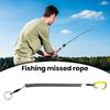 1 Set Rod Release Rope Toughness High Stretch Strong Pulling Force Quick Release Fishing Keychain Ring Hook Fishing Enthusiasts