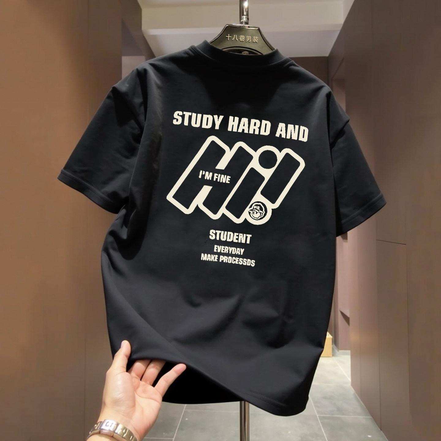 

American Casual Pure Cotton TShirt Unisex Crew Neck Short Sleeve Slim Fit Tee Comfortable Breathable Spring Autumn Daily Wear S