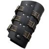 2lots Gothicism Leather Wristband Medieval Armors Bracers Unisex Wrist Bracers for Cosplayers and History