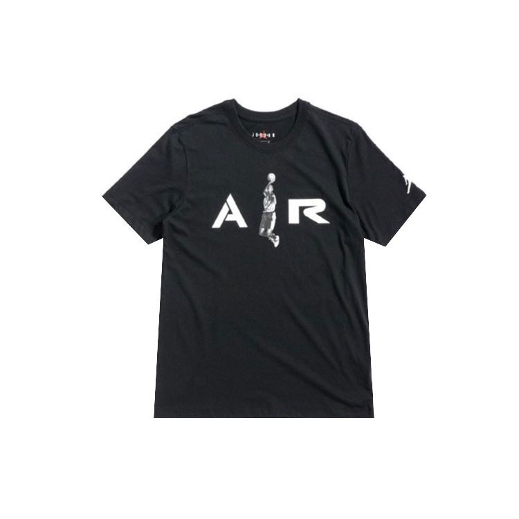 

Мужская баскетбольная футболка с короткими рукавами Air Jordan Photo, черные мужские топы AT0553-010 XL