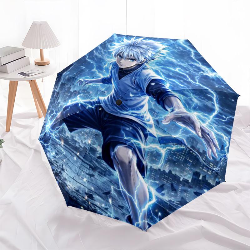 1PC Hunter X Hunter Automatic Umbrella - Suitable Travel Outdoor Portable Umbrella Birthday Gift Daily Essentials