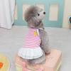 Spring and summer dog clothes thin vest dress pet clothing small dog cat corn suspender skirt