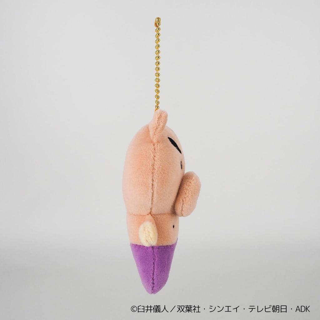 Sanei Boeki Crayon Shin-chan Petanko Mascot Buri Buri Zaemon Mascot W7.5 X D4.5 X H9.5cm Stuffed Toy
