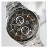 Casio EDIFICE Series Classic Fashion Black IP Frame Watch Quartz Movement Stainless Steel Strap Japanese and Korean Watch Men's Watch EF-326D-5AV