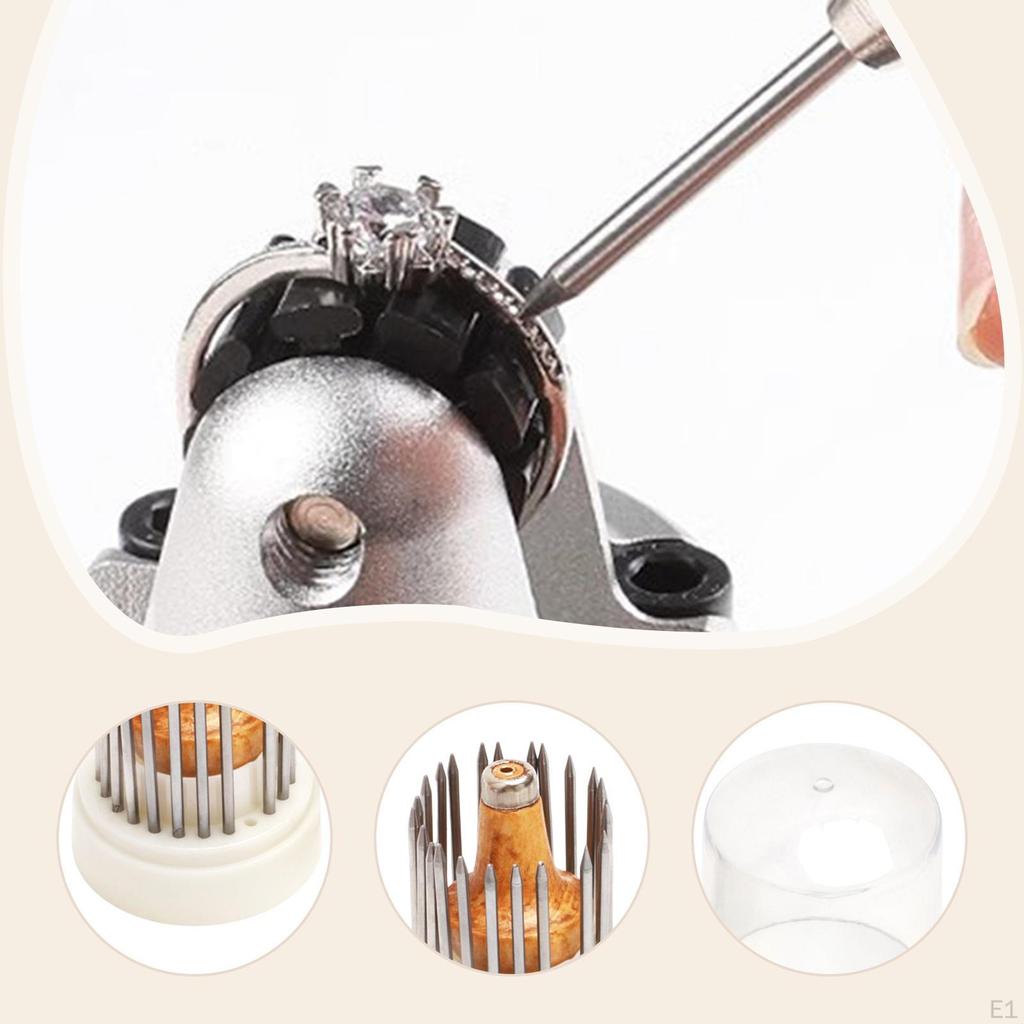 23 Pieces Jewelry Beaders Bead Setting Kit Multifunctional Compact Beading Tools Set with Handle for