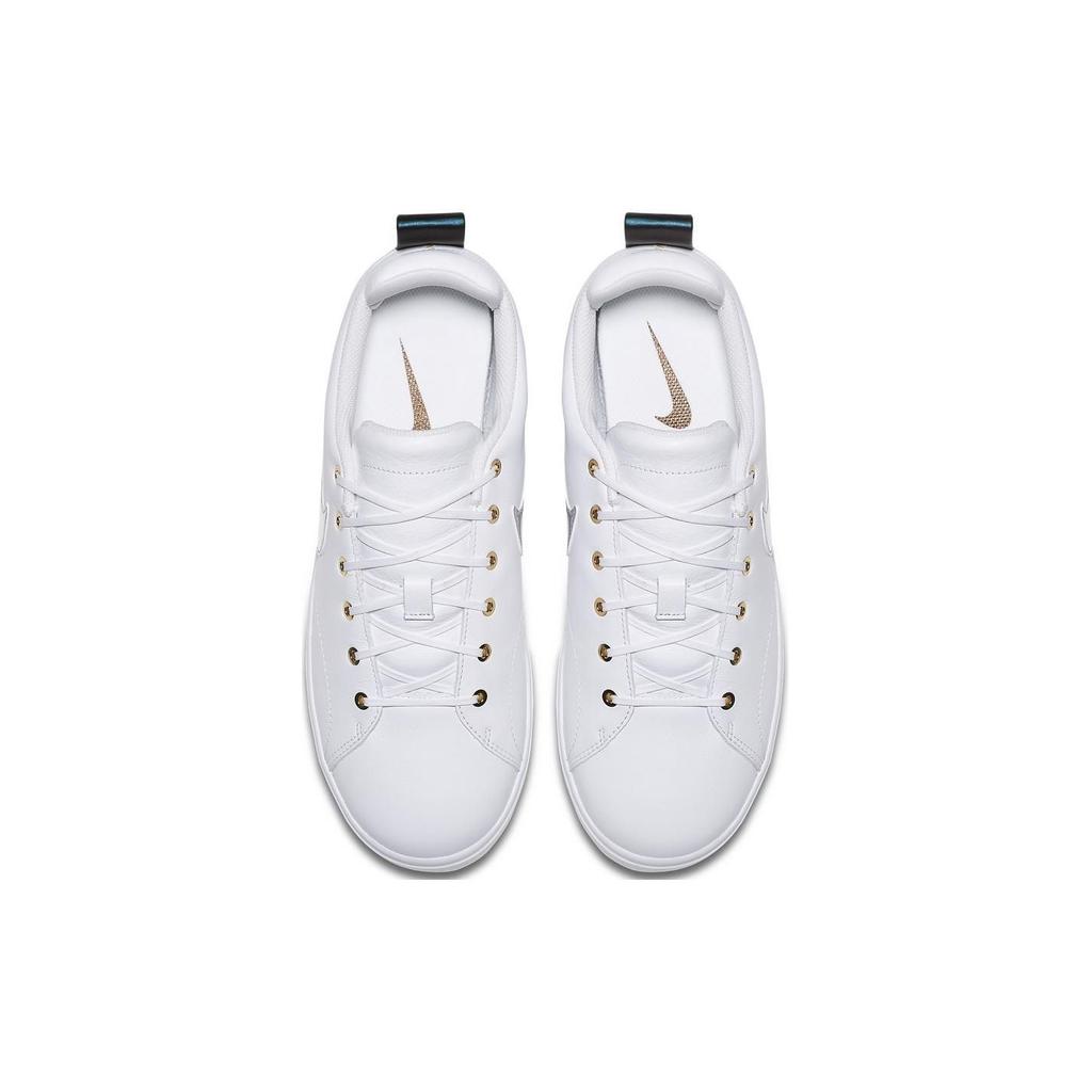 Nike Course Classic Leather Comfortable Daily Shock Absorption Slip Resistant Durable Low Top Golf Shoes Men sneaker White Gray 905233-102