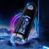 6-in-1 Electric Telescopic Rotating Male Delayed Ejaculation Training Oral Sex Masturbation Device with Ambient Light for Adults