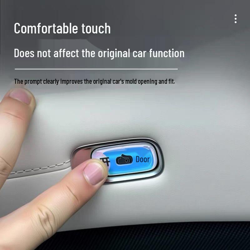 Luminous Anti-Scratch Epoxy Resin Button Protectors for Xiaomi YU7 Car Door 
