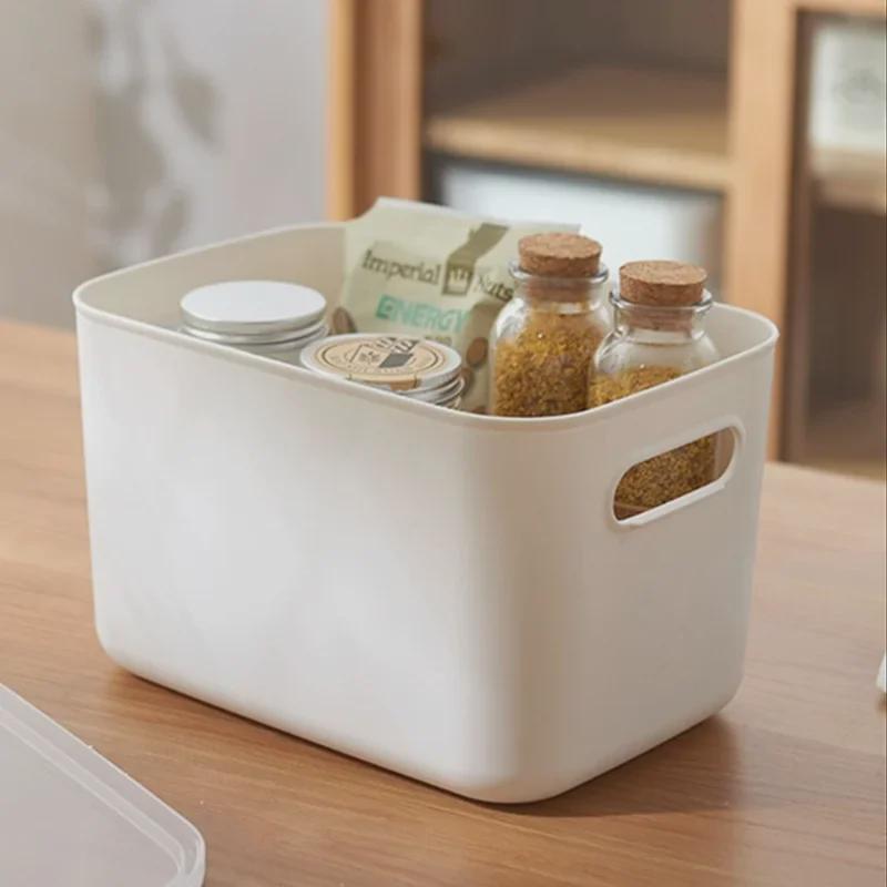 Plastic Storage Box with Lid - Ideal for Clothes, Snacks, and Sundries