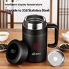 Gianxi Men'S And Women'S Tea Cups With Handles  Men'S Cups With Handles 304 Stainless Steel Large Capacity Insulation