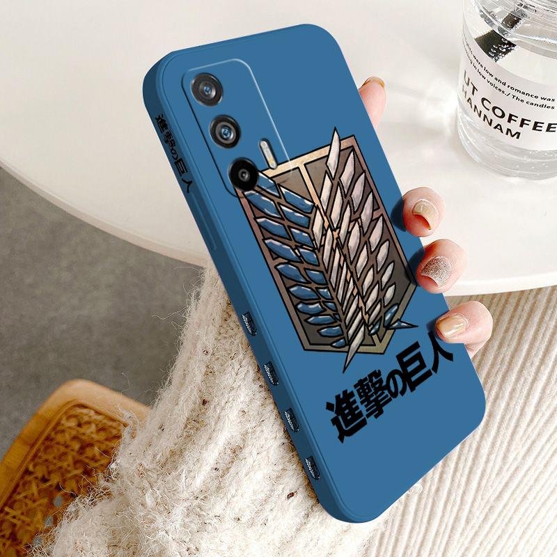 

Атака титанов логотип для OPPO Reno 9 8 7 6 5 4 Z SE Pro Plus Lite Lite жидкий левый веревочный силиконовый мягкий чехол для телефона Reno 2