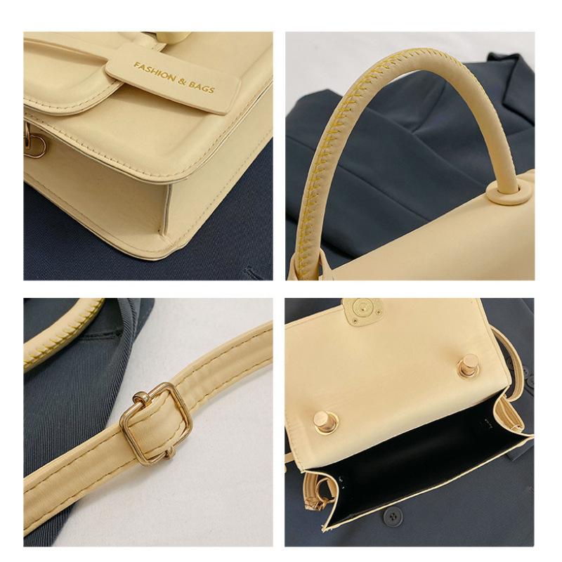 Tooxika Новая популярная модная сумка через плечо Маленькая квадратная сумка жёлтый — фото 9