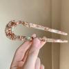 Vintage Acetate Hair Fork for Girls Women U-Shaped Hair Sticks Ponytail Hairpin Bun Updo Bridal Hairstyle Tool Hair Accessories