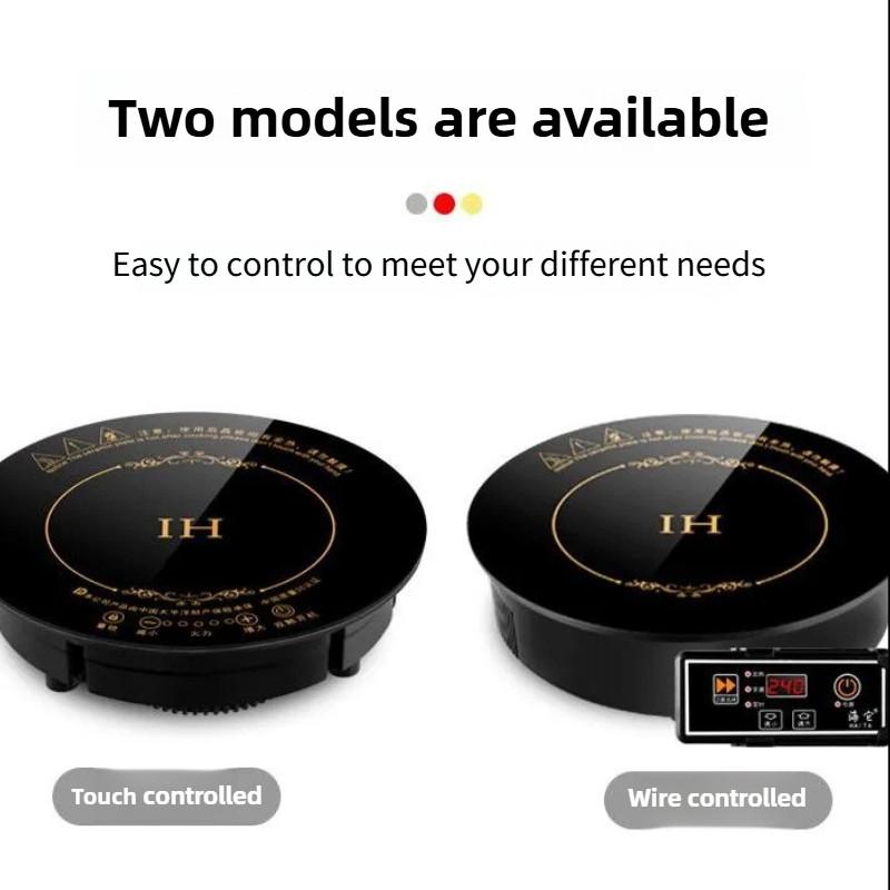 Embedded Commercial Hot Pot Restaurant Special Stove Induction Cooker Small Hot Pot Single Person Circular Hot Pot Stove