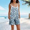 Rompers For Women Summer Casual Sleeveless Overall Comfy Loose Spaghetti Strap Romper Fashion Jumpsuit With Pockets