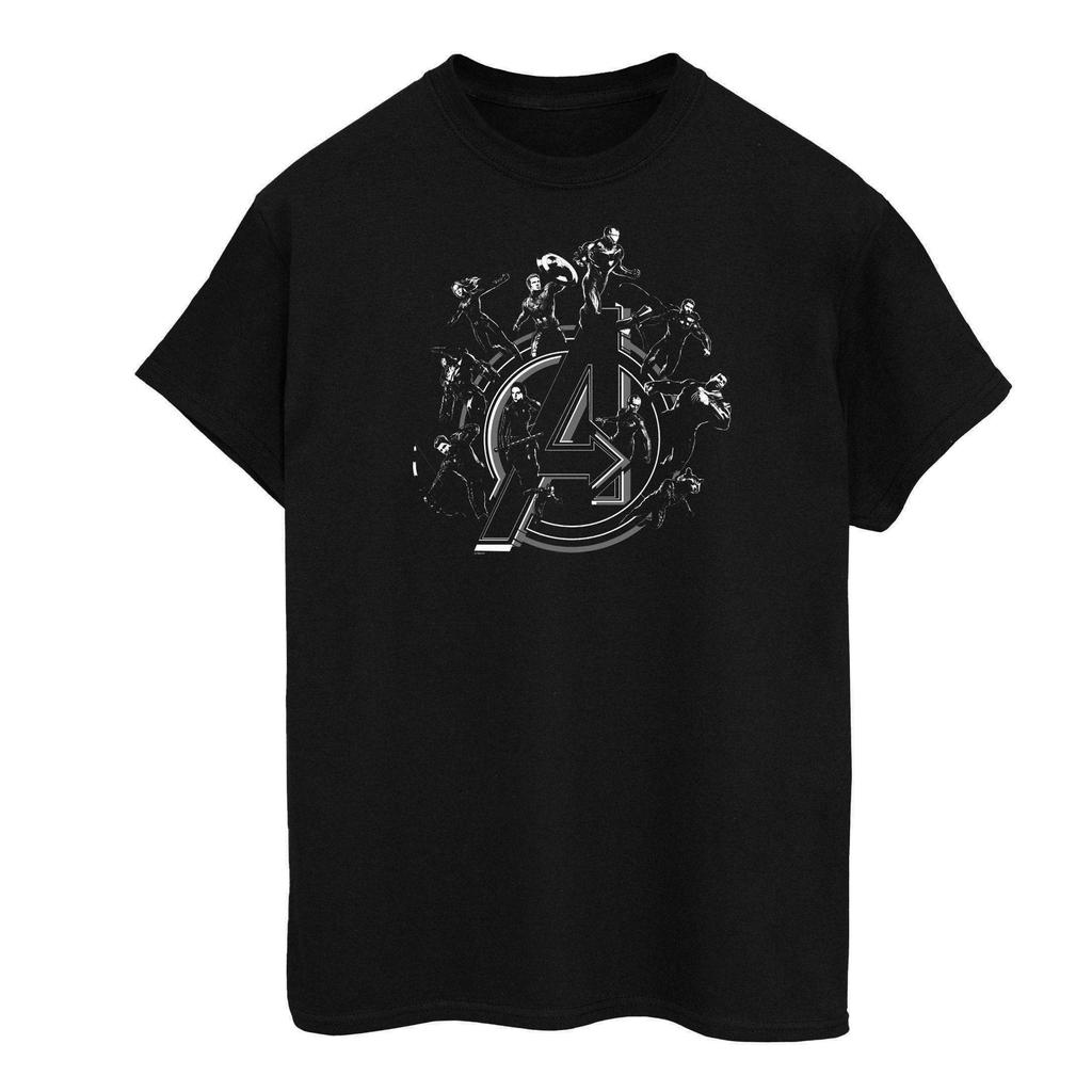 Avengers Endgame Mens Hero Circle Cotton T-Shirt