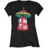 Bring Me The Horizon Ladies Slim Fit T-Shirt: Alien OFFICIAL NEW