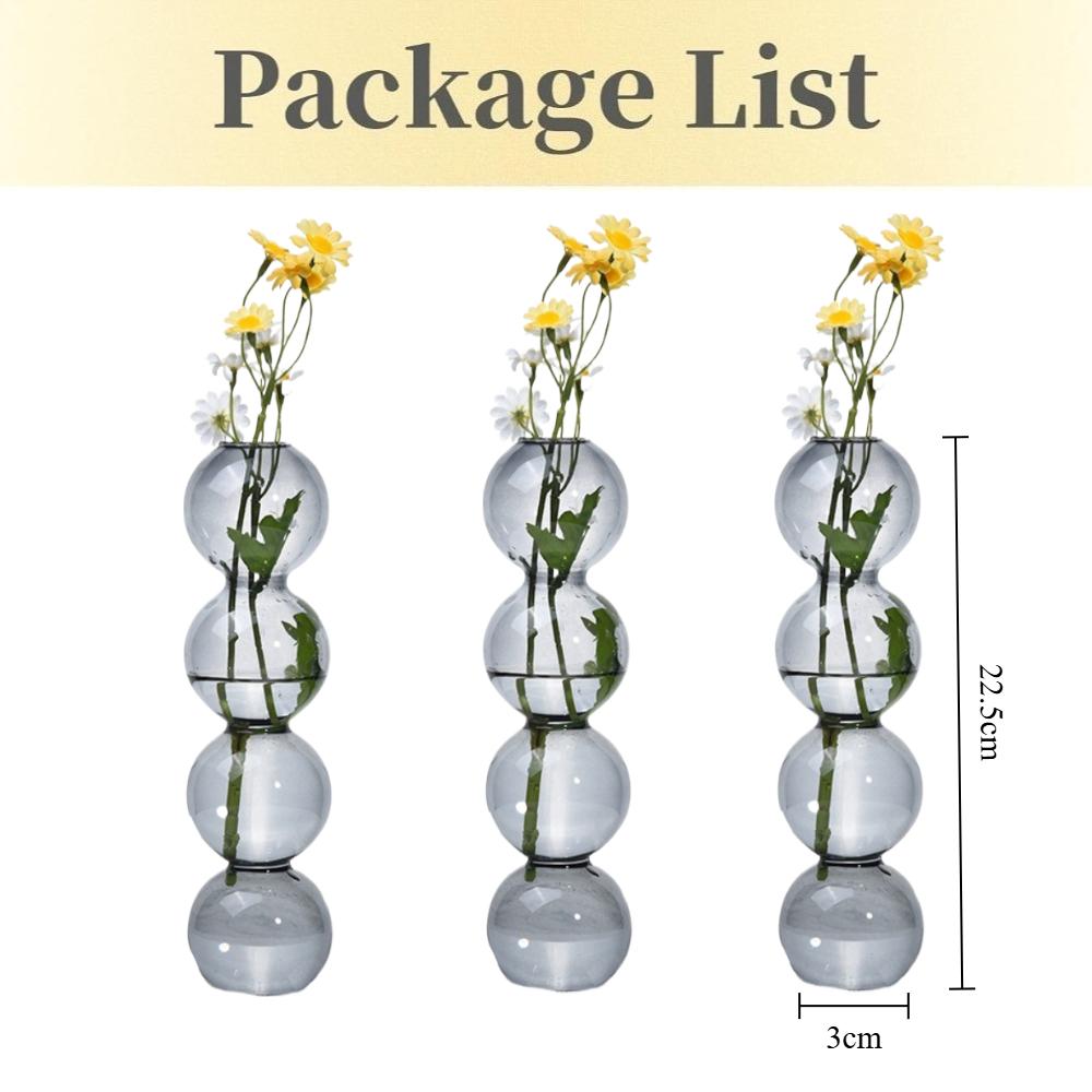 Moderne Eenvoudige Creatieve Glazen Vaas Homestay Bloemengerei Decoratie Bubbelvaas Bloemstuk Hydroponische Bol Glas