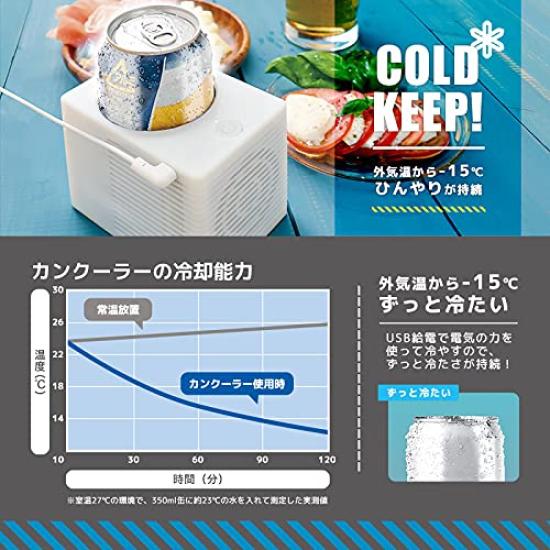 THANKO USBCANCL keeps cans ice cold "USB CanCooler"