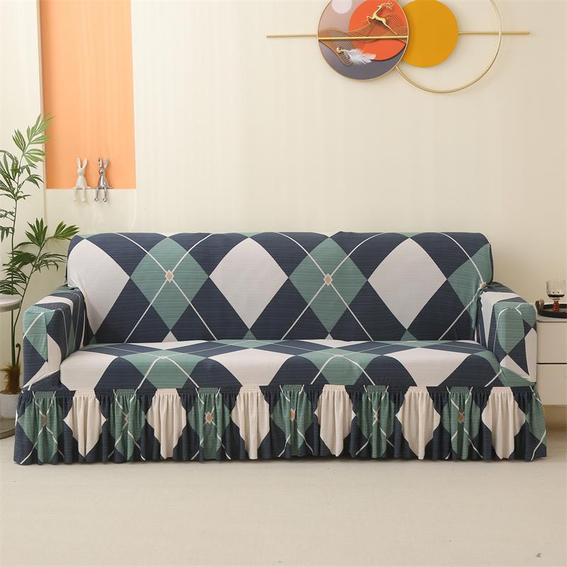 all-inclusive sofa Couch Cover with Skirt Durable Washable High Elastic Stretchable Easy Fit Universal Furniture Protector