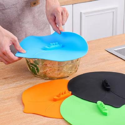 Nouveau Bouchon Cheminée à Vapeur en Silicone Couvercle Doux Anti-débordement pour Bol Micro-ondes Trou de Vapeur Film Alimentaire Couvercle Bol Pot Outil de Cuisine