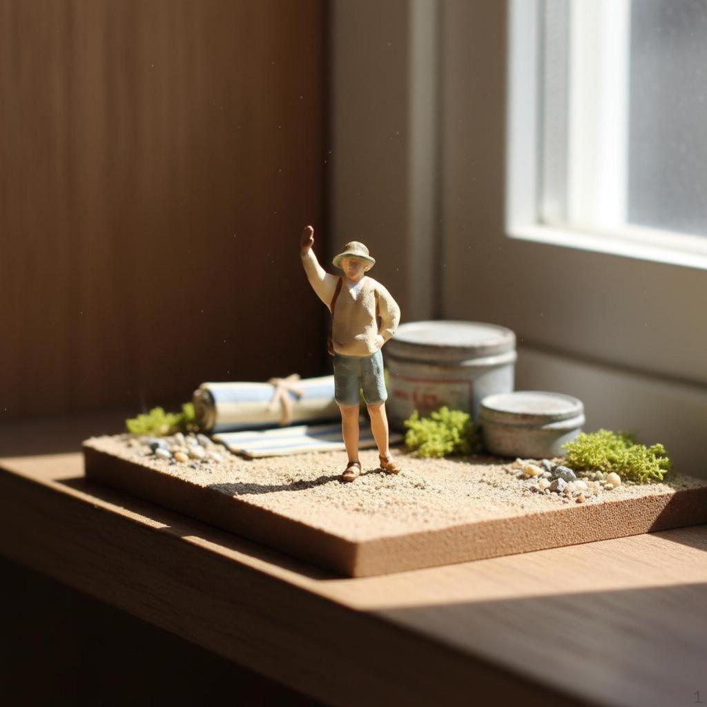 1:64 Scale Figure High Detail 1/64 Diorama Realistic Detailing Miniature People Model