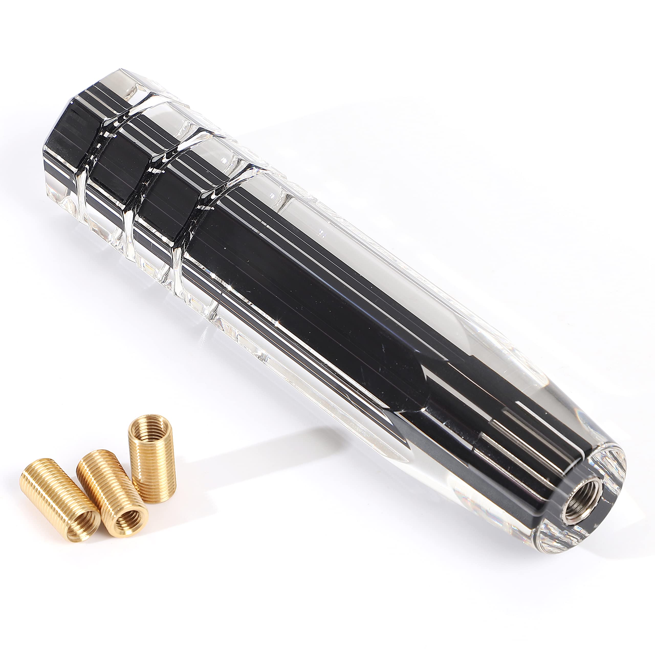 

Life Palette Extension Crystal Shift Knob Line, Octagonal, 7.9 inches (200 mm), Long Adapter, 3 Types (Black) чёрный