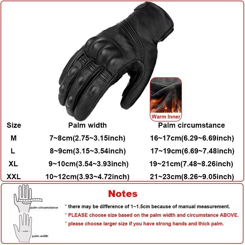 MOTOWOLF Motorcycle Winter Riding Windproof Snow Warm Gloves Leather Thickened Plush Thermal Snowmobile Glove Motocross Mittens
